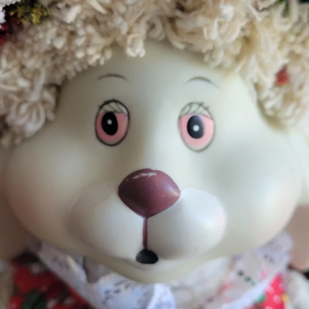 Vintage House of Lloyd Christmas Around the World Flossie Bunny Mop Polyester